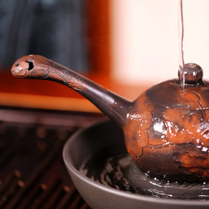 Taoist Teapot Support - Jian Shui Pottery - Wild Tea Qi Official Website