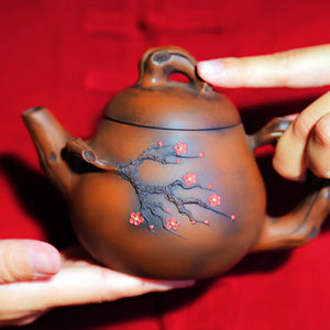 Plum Blossoms - Jian Shui Pottery Teapot - Wild Tea Qi Official Website