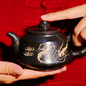 Shrimp's Garden - Jian Shui Pottery Teapot - Wild Tea Qi Official Website