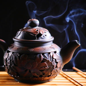 Began As a Tiny Sprout - Jiang Shui Pottery Teapot - Wild Tea Qi Official Website